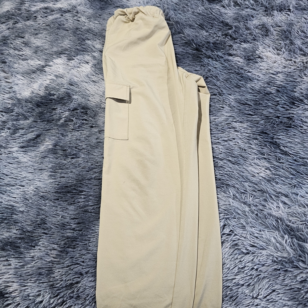 New Balance Tan Elastic Waist Pants